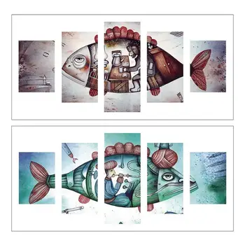 

Dreamland Realism Fish 5D DIY Full Drill Diamond Painting Embroidery Home Decor 5-pictures Combination Crafts Cross Stitch Kit