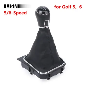 

MT Gear Shift Knob for Volkswagen VW Golf 5 6 Golf5 Golf6 Gearshift Shifter Lever Stick Leather Gaitor Boot Base Frame Arm Pen
