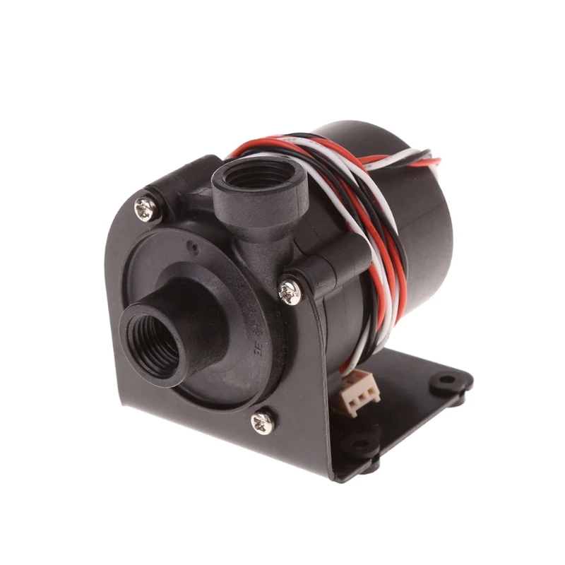

DC 12V Water Pump 500 L/H G1/4 Input And Output With Iron Bracket