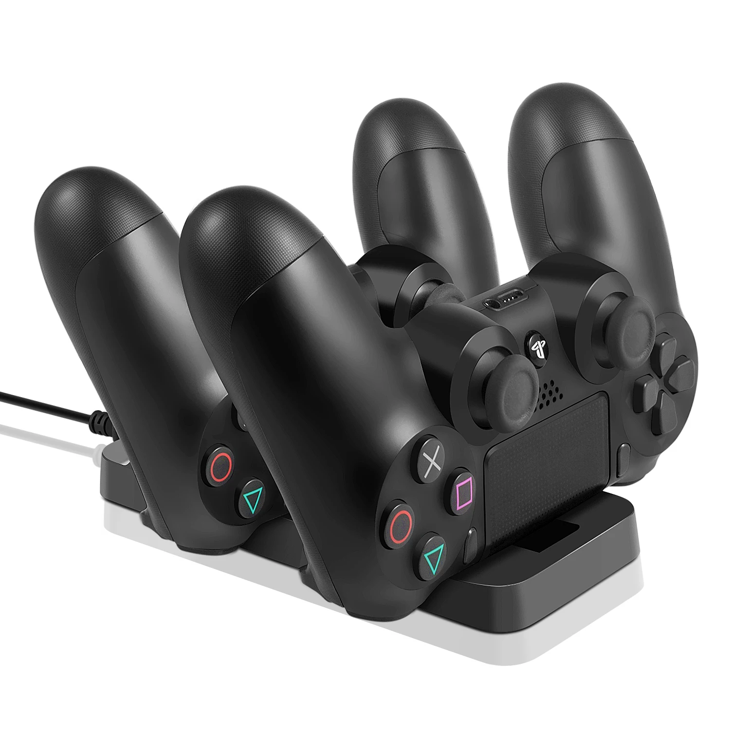 PS4 Controller Charger Dual USB Fast Charging Station & LED PS4 Controller Charger Dual USB Fast Charging Station & LED Indicator for Sony PS4 PS4 Pro PS4 Slim Controller in Replacement Parts & Accessories from