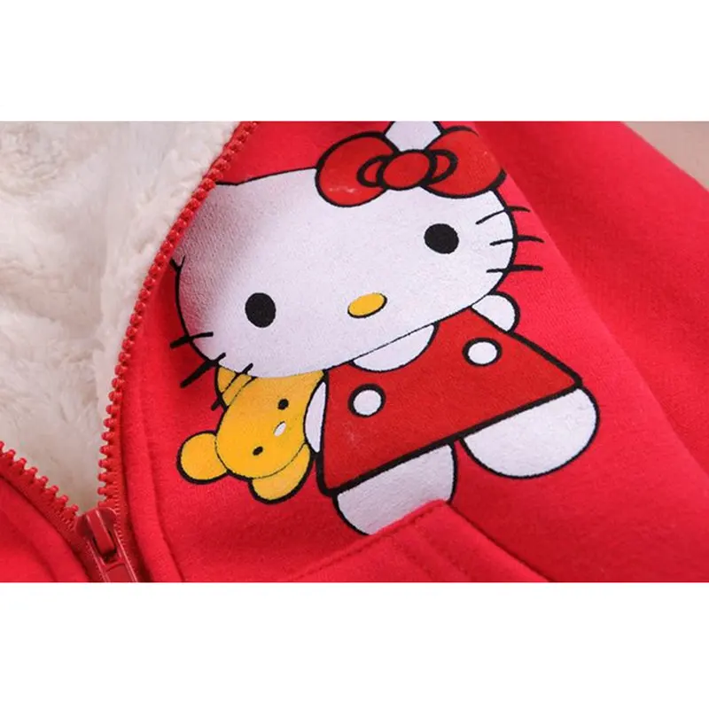 SFT-067 Sengfei Hello kitty зимнее пальто для маленьких девочек Зимняя одежда толстые кашемировые пальто