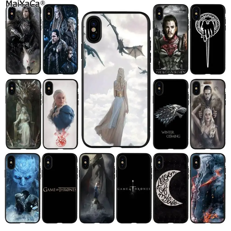 Чехол для мобильного телефона MaiYaCa Game of The Thrones чехол Apple iPhone5 5S SE 6 6S 7 8 Plus X XS MAX XR |