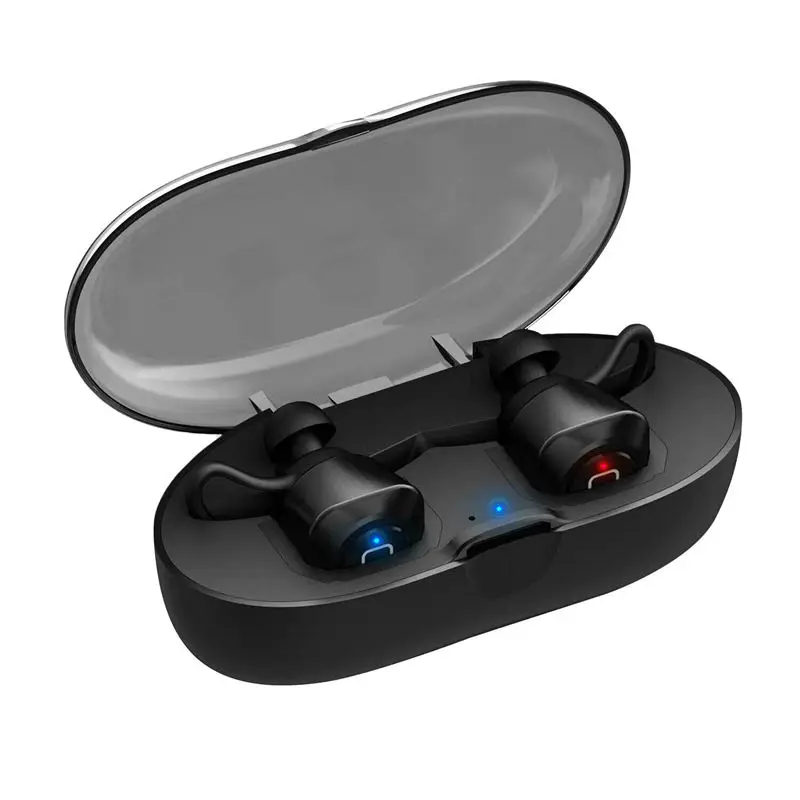Black Tws-2 Мини Беспроводная bluetooth-гарнитура спортивные музыкальные стерео наушники Rl - Цвет: Black
