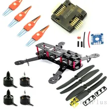 Мини 250 Квадрокоптер QAV250 1806 2280KV мотор 12A ESC NAZE32 10DOF игровые джойстики 5030 Мультикоптер с пропеллером комбо
