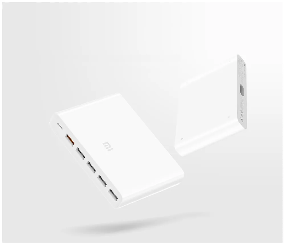 Оригинальное зарядное устройство Xiaomi USB-C, 60 Вт, выходное зарядное устройство type-C, 6 usb-портов, QC 3,0, быстрая зарядка, 18 Вт, x2+ 24 Вт(5 В = a макс.), для Iphone, ноутбука