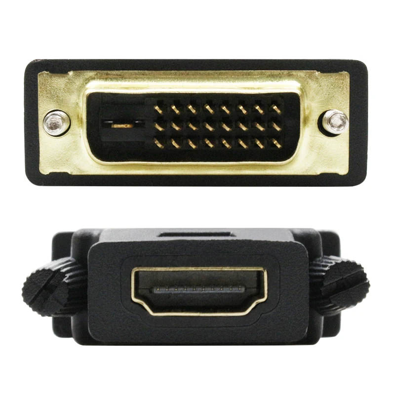 DVI 24+ 1 к HDMI адаптер Кабели 24 К позолоченный штекер для женщин Кабель HDMI-DVI конвертер 1080P для HDTV проектор монитор