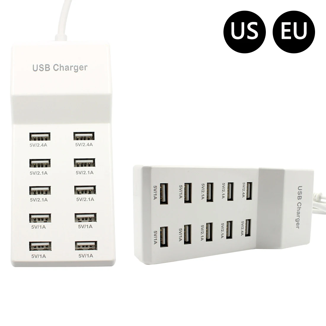 Etmakit EU/US подключить usb-адаптер 10 портов 5 в USB концентратор для путешествий AC зарядное устройство полосы адаптер портативная мощность для домашнего офиса высокая скорость