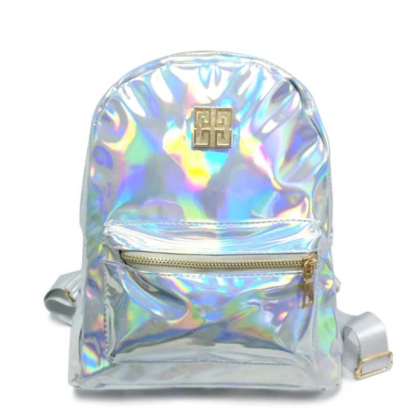 shiny mini backpack