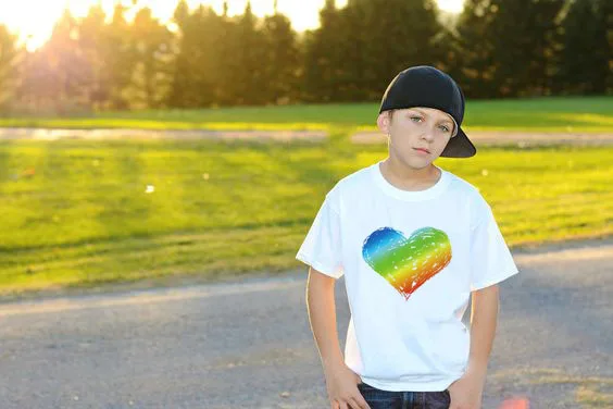

Rainbow Heart Summer Kids Boys T Shirt Short Sleeve Baby Girls T-Shirts Children's T-Shirt O-Neck Tee Tops Boy Clothes