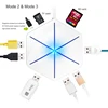 6 Port USB2.0 Hub 1m Cable Splitter With TF SD Card Reader Cool Light Charging USB 2.0 3.0 Hub for Multi-device Desktop Laptop ► Photo 2/6