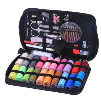 

Thread and Needle Sewing Kit, Sewing Kit Sewing Kit Bundle with Scissors Thread Needles Tape Measure Carrying Case Accessories