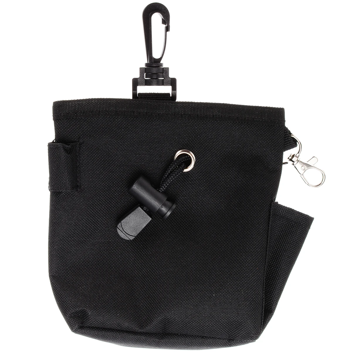Portable Black Pet Dog Puppy Training Treat Snack Bag Feed Bait Food Pouch Belt Bags For Walking Running Traveling