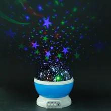 Stars Starry Sky LED Projector Moon Night Lamp Battery USB Bedroom Party Projection Lamp for Children's Night Light Gifts