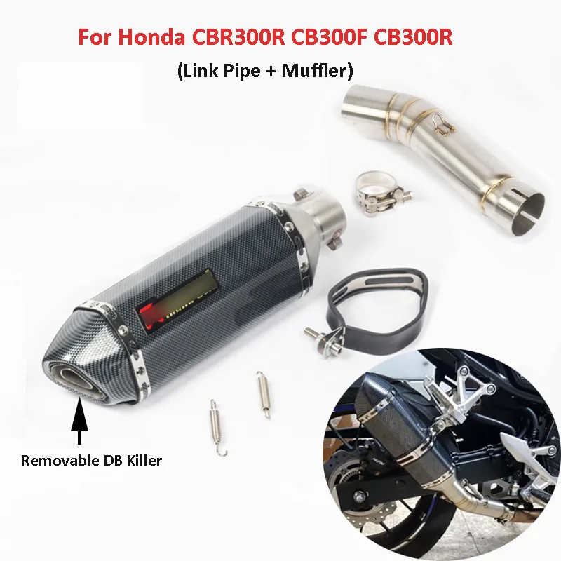 CB500X CB500F CBR500 Motorcycle Exhaust System Mid Link Pipe Muffler
