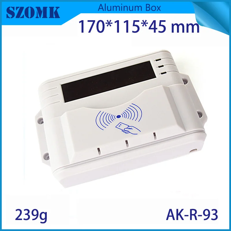

1 piece abs plastic reader writer enclosures abs electronics box electric junction box project case DIY instrument case for pcb