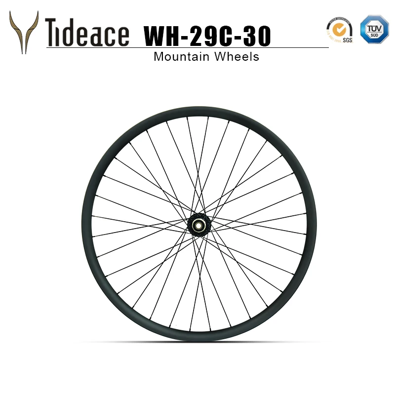 Flash Deal Light weight 29er 27.5er wheels 30mm width clincher or tubuless compatible Mtb carbon wheelset with Novatec hubs QR or thru axle 4 Flash Deal Light weight 29er 27.5er wheels 30mm width clincher or tubuless compatible Mtb carbon wheelset with Novatec hubs QR or thru axle 4