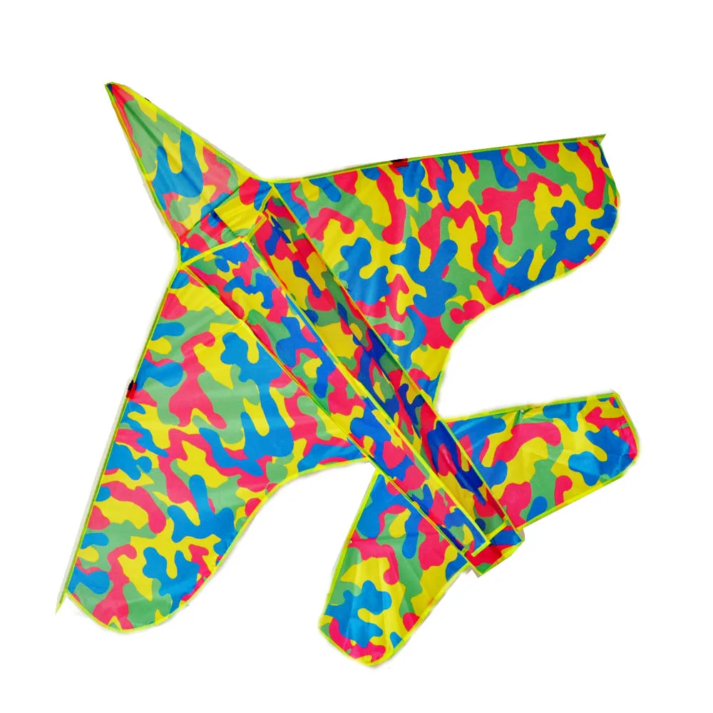 NEW ARRIVE 71 INCH CAMO AIRPLANE KITE WITH STRING EASY TO FLY ANIMAL KITES FOR KIDSin Kites