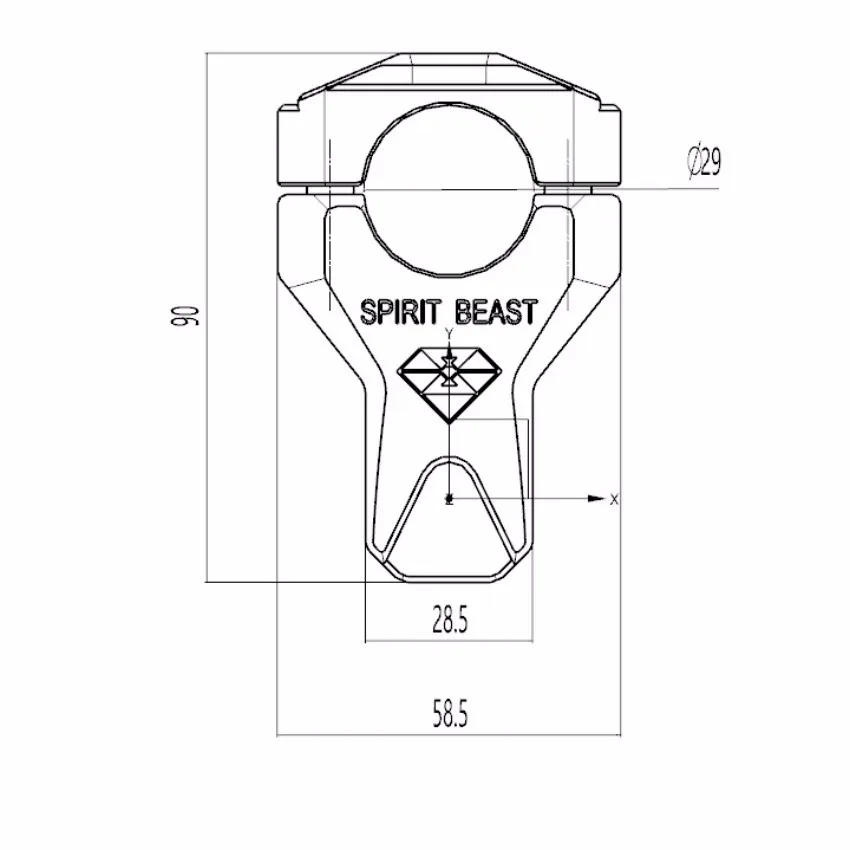 Настоящий Spirit Beast 2 шт. руль мотоцикла al увеличивающее устройство делая диск гораздо отличается