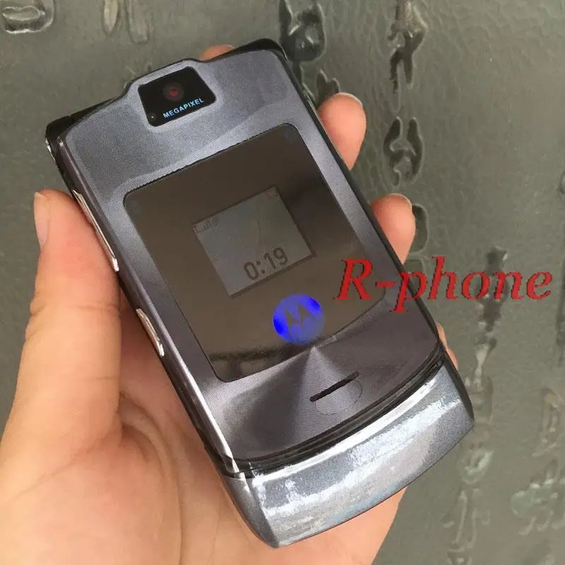 Отремонтированная разблокированная Motorola RAZR V3i DG версия мобильного телефона