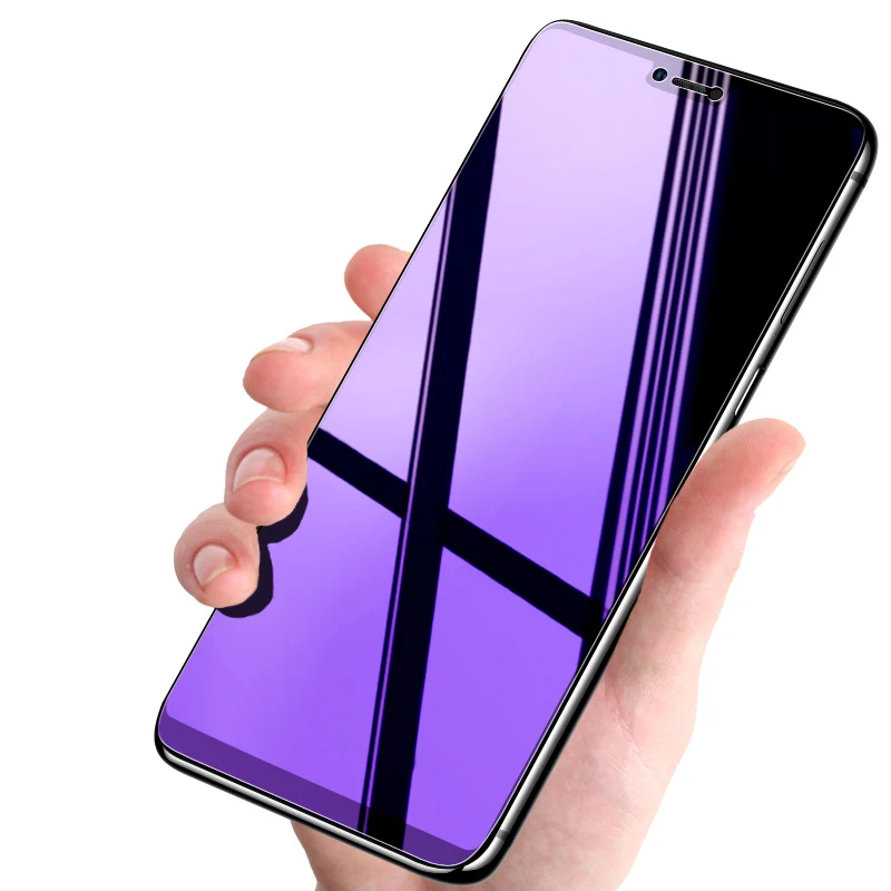 Закаленное стекло с защитой от синего излучения для Xiaomi mi A2 Lite mi A1 mi Max 2 mi x 2 Red mi 4X Note 4X Note 4 Note 3 Pro Полное покрытие