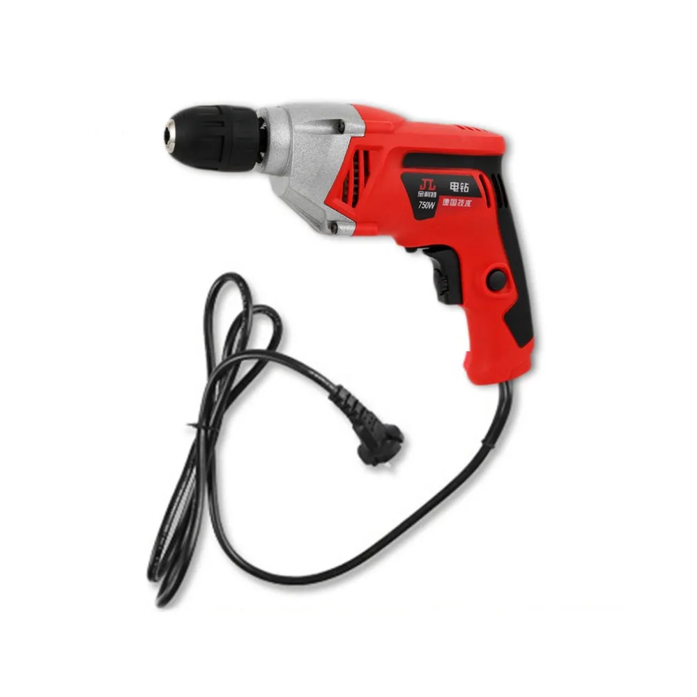 Handheld 10MM 220V 50Hz 750W Aluminum Durable Drill High Power Torque