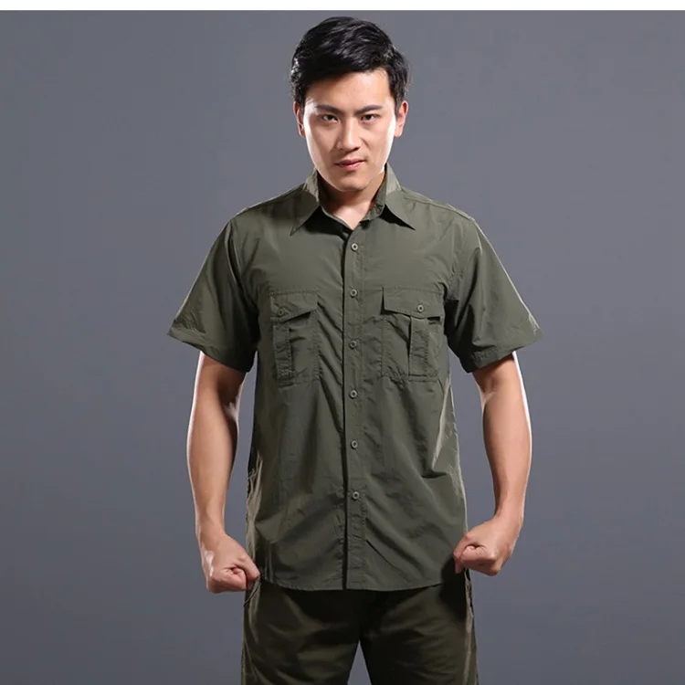 exército leve tático carga camisas casuais roupas