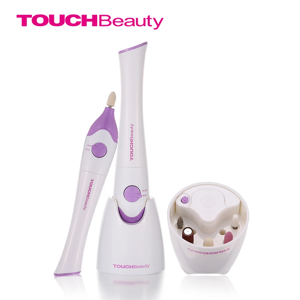 TOUCHBeauty Electric Nail File Nail Polish Dryer UV Lamp with 5pcs Drills in Storage Base TB