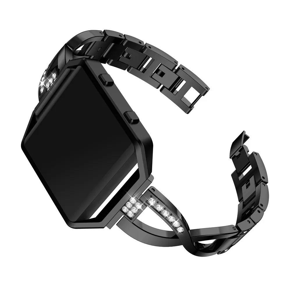 Высококачественный ремешок из нержавеющей стали для умных часов Fitbit Blaze сменный