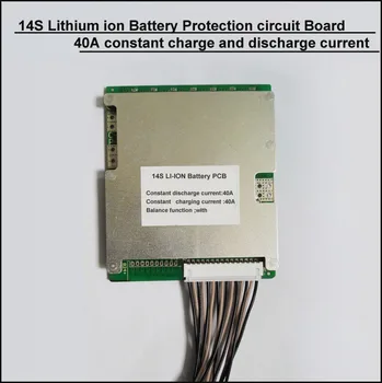 

58.8V lithium ion battery PCB and BMS 48V with 40A constant charge and discharge current for 14S 18650 or Lipo lithium Battery