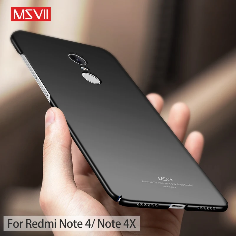 

for Xiaomi Redmi Note 4X Case for Redmi Note 4 Pro Cover Msvii Luxury Utral Thin 360 Full Protection PC Frosted Hard Back Cover
