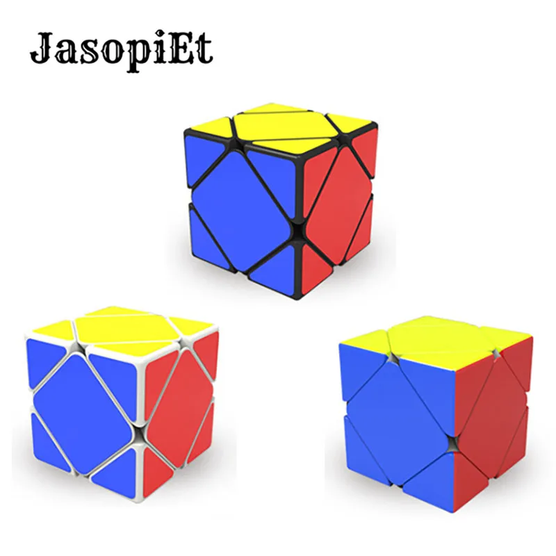 

JasopiEt Qiyi QiCheng Speed Magic Cube 2 on 2 Skew Cube Speed Cube Magic Bricks Block Brain Teaser Kids Gift