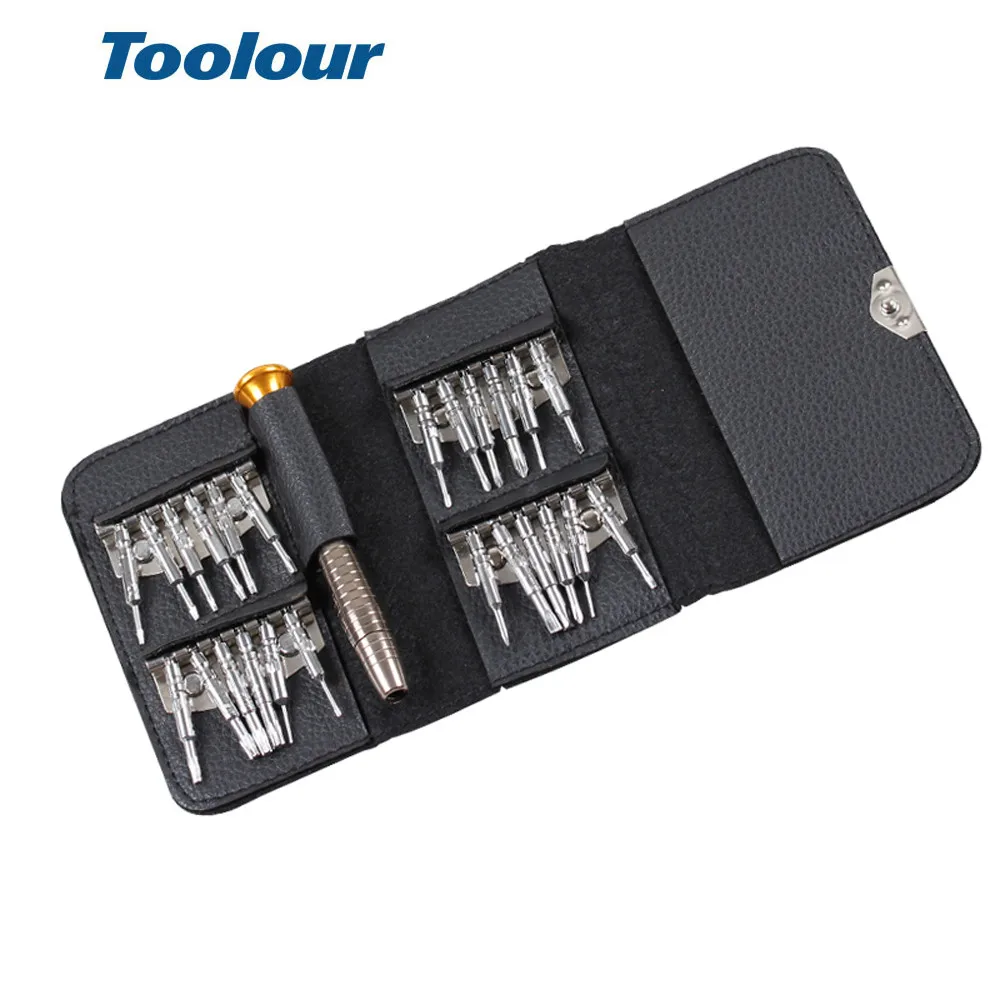 FLSD6025A Toolour 25 в 1 Прецизионная Магнитная отвертка Phillips кошелек карманные ремонтные инструменты для мобильного телефона ноутбука солнцезащитные очки камера часы - Цвет: FLSD6025A