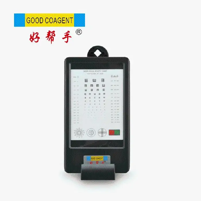 

Ophthalmology hospital test presbyopia double-sided backlight can be hand-held hangable with base near-use eye chart