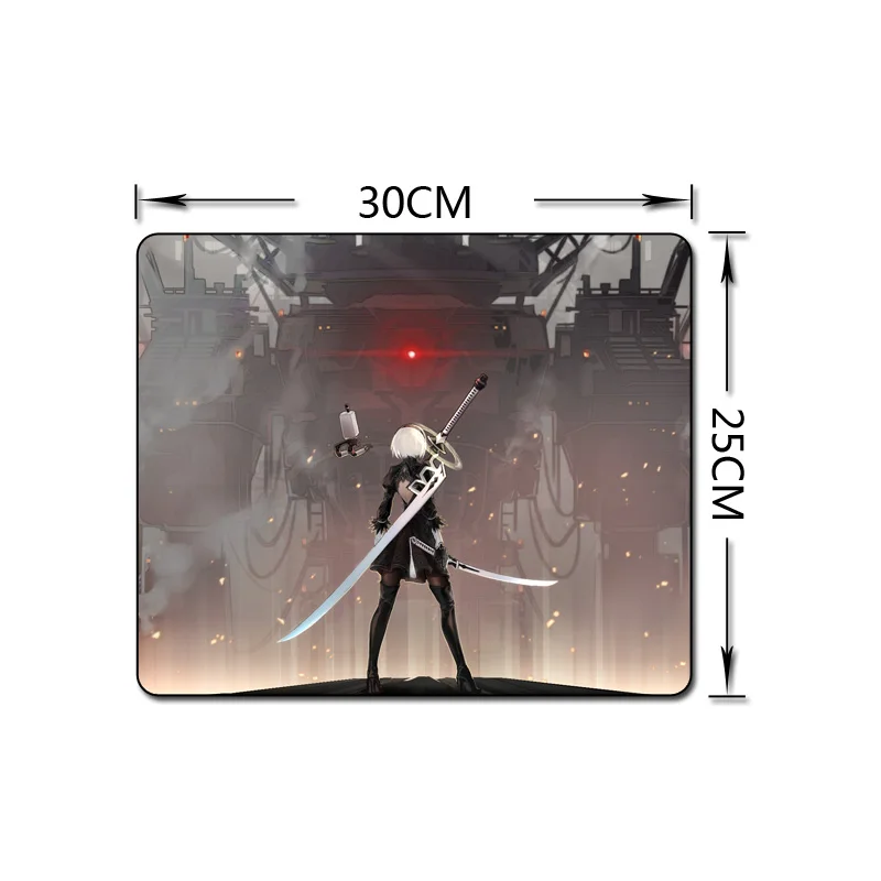 FFFAS 30x25 см скорость большой коврик для мыши моющийся игровой большой коврик для мыши настольная Подушка NieR Automata jorha клавиатура магазин подарок приз - Цвет: Model F