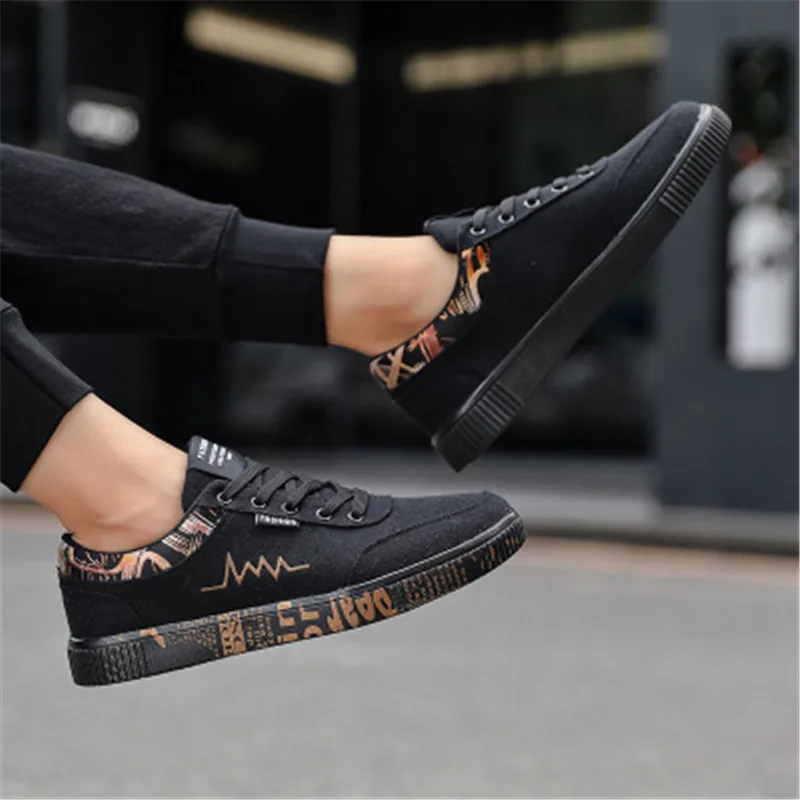 KipeRann 2018 spring and autumn canvas men's sports shoes low to help black casual shoes walking running shoes KipeRann 2018 spring and autumn canvas men's sports shoes low to help black casual shoes walking running shoes