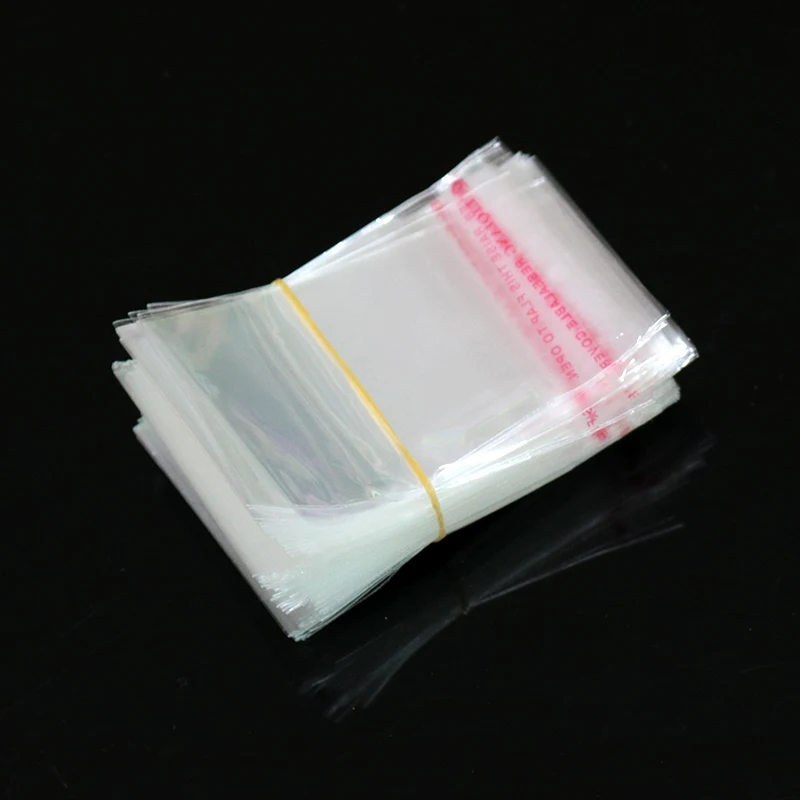100pcs opp clear plastic bag Packaging Poly Self Adhesive jewelry bags 5x7cm NEW 