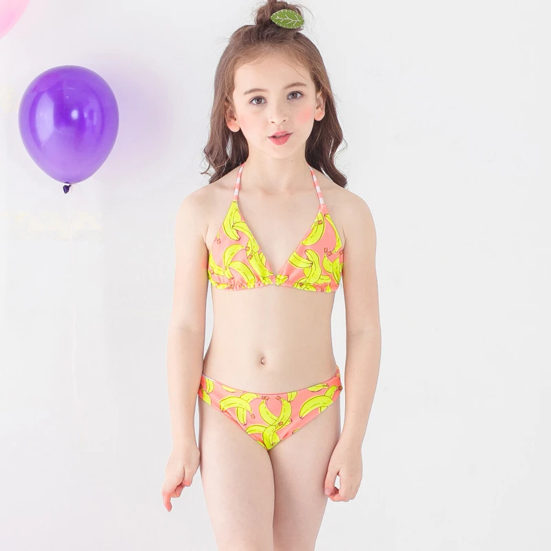 WhyNO Girls Toddler Swimsuit Kids Tankini Two Piece Bathing Suit for 3-8 Years