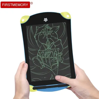 

8.5 Inch LCD Writing Tablet Blue Cartoon Colorful Handwriting Pads Drawing Board Portable Graphic Electronics Message For Kids