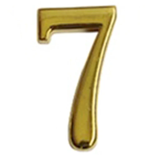 Золотой домашний дом дверь отеля цифры цифра табличка самоклеющиеся наклейки табличка знак номер 7