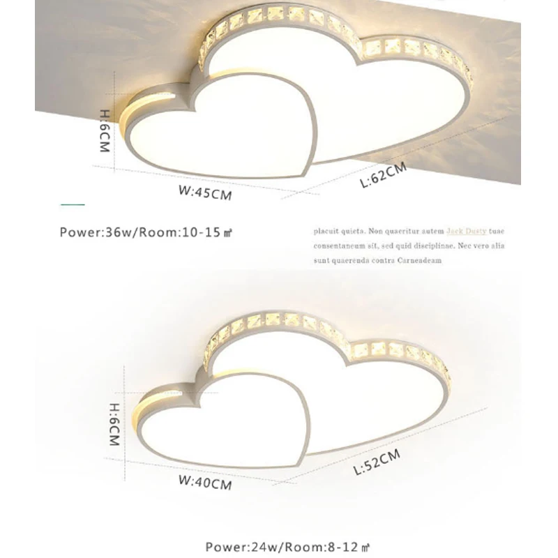 Omicron современный светодиодный светильник в форме сердца для гостиной, спальни, столовой, светильник с затемнением, люстра, потолочный светильник