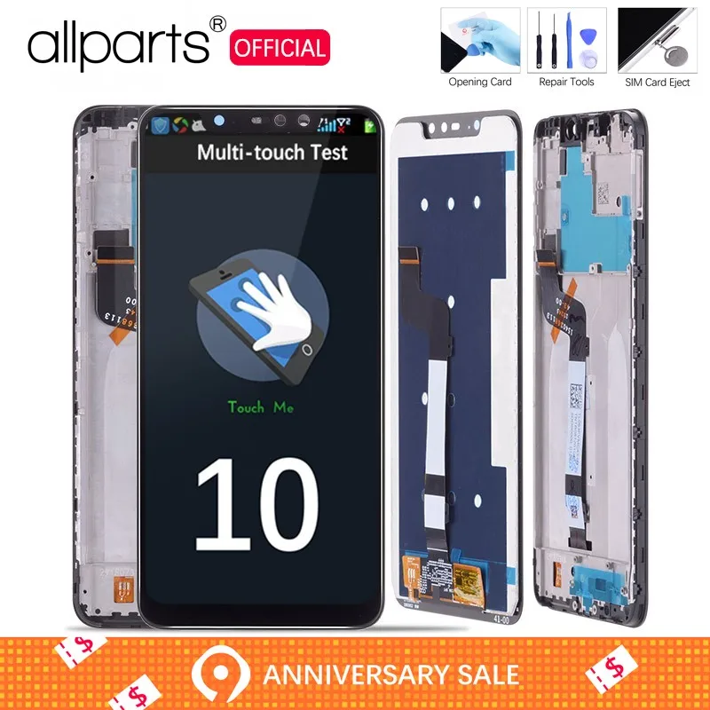 

6.26" Original Display For Xiaomi Redmi Note 6 Pro LCD Touch Screen with frame For Redmi Note 6 Pro Display Replacement