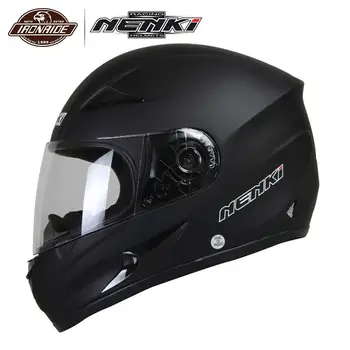 

NENKI Motorcycle Helmet Full Face Helmet Motorcycle Riding Street Bike Motor Racing Motorbike Helmet Matte Black