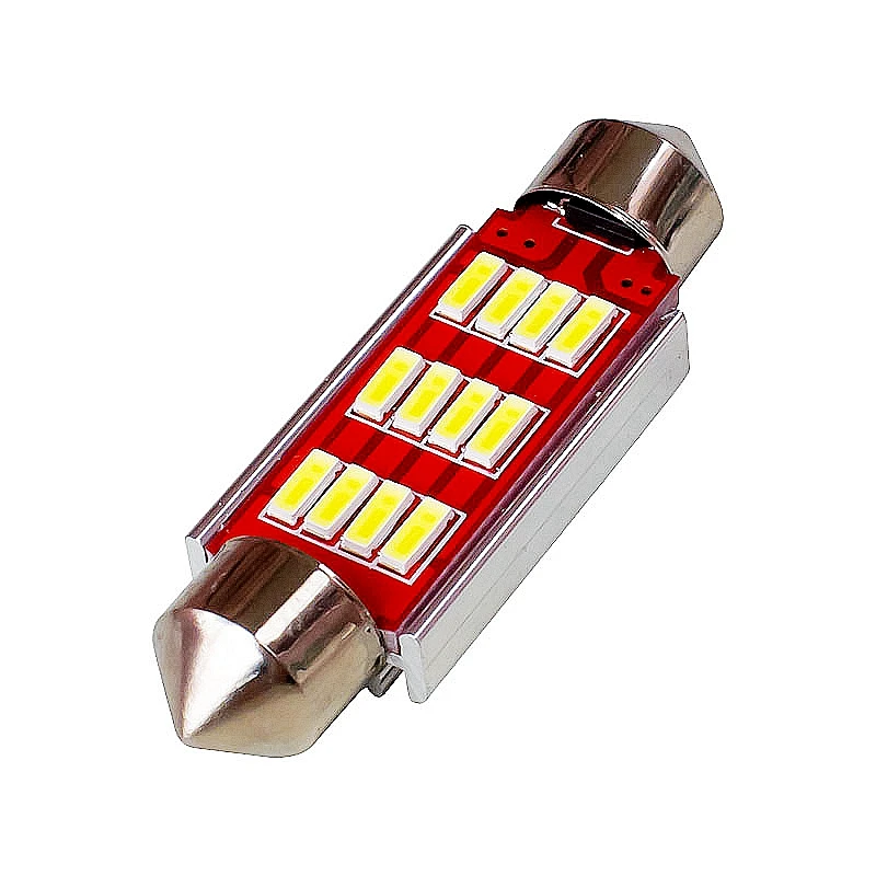 100 шт. гирлянда 31 мм 36 мм/39 мм/41 мм C5W 12 SMD 4014 светодиодный автомобиль карта подвесной фонарь для чтения авто интерьер купола лампы номерных знаков Лампы