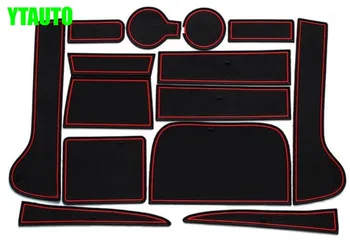 

Auto anti-slip cup holder mat non slip door gate pad for Volkswagen vw tiguan 2013 2014, car styling