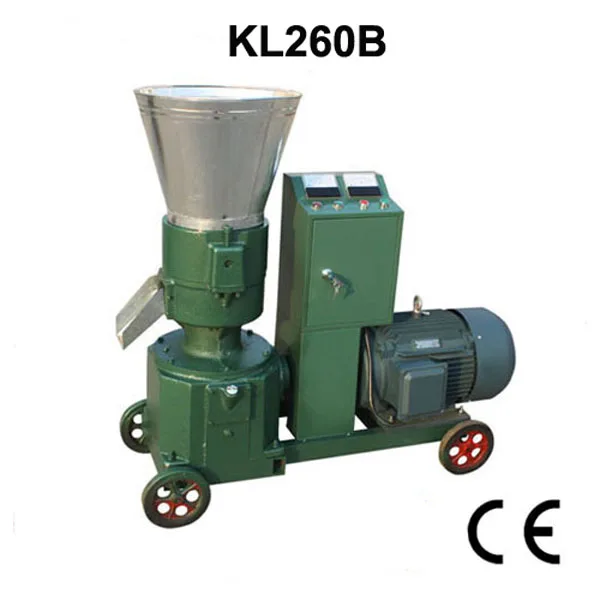 15 кВт KL260B гранул машина корма для животных деревянный станок для производства пеллет пеллетный пресс с звезда-Дельта пусковой
