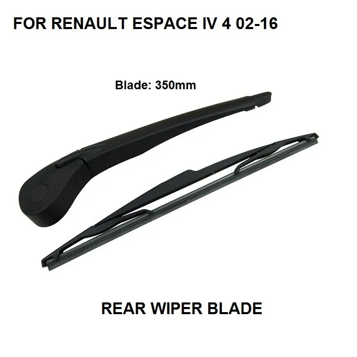 

New Rear Window Windshield Windscreen Wiper Arm & Blade For Renault Espace MK 4 IV 5-door MPV 2002-2016 14'' 350mm