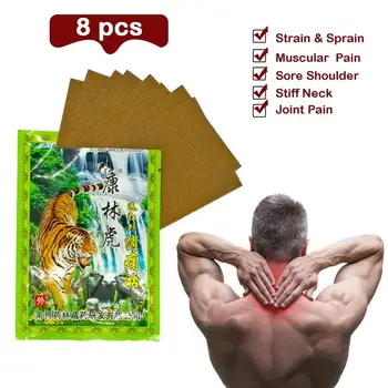 

8pcs/Bag Medical Plaster Tiger Balm For Neck Back Body Pain Relaxation Pain Plaster Joint Pain Patch Killer Body Back Relax