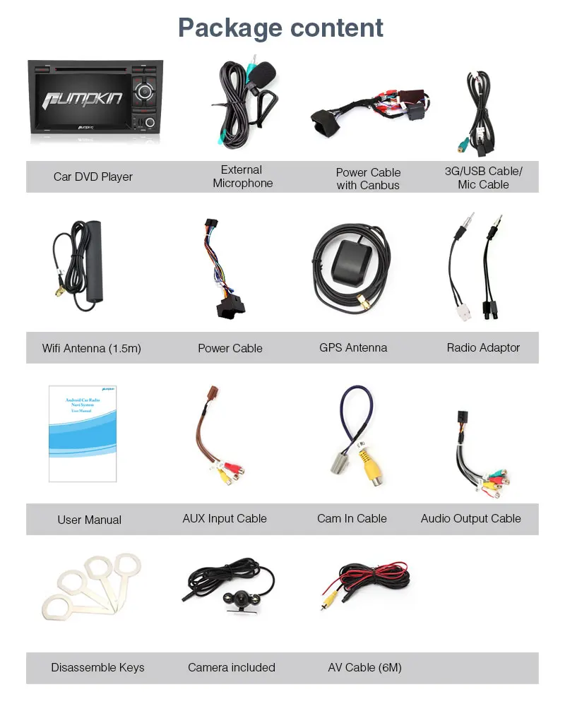 Discount Pumpkin 2 Din 7" Android 7.1 Car Multimedia DVD Player GPS Navigation Quad core 2G RAM 32G ROM Car Stereo For Audi A4 2003-2008 23 Discount Pumpkin 2 Din 7" Android 7.1 Car Multimedia DVD Player GPS Navigation Quad core 2G RAM 32G ROM Car Stereo For Audi A4 2003-2008 23