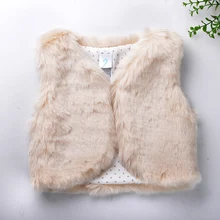 New Arrival baby Girls’ Faux Fur vest baby clothing Cute Outerwear baby girl clothes children clothing warm vest