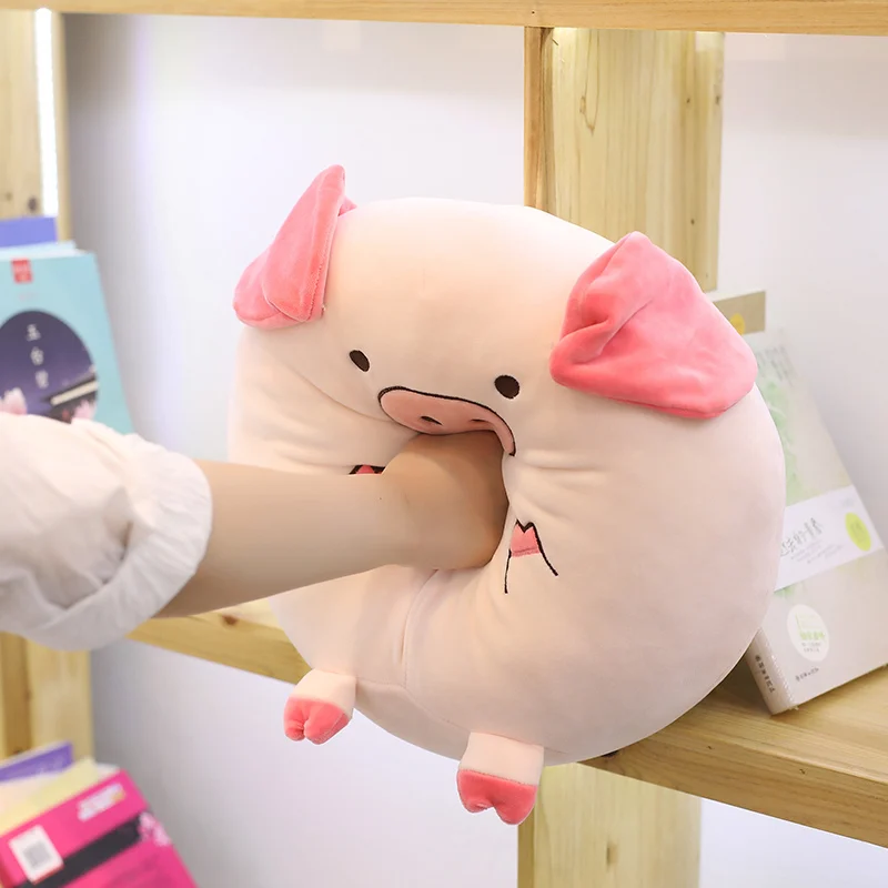 1 шт. 40 см Kawaii Pig Cow Lion Hippo подушка из енота плюшевая диванная домашнее украшение